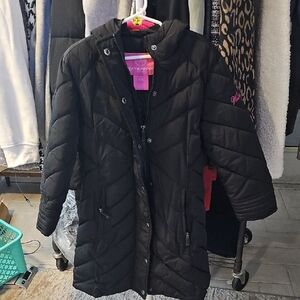 Weatherproof Black Kids Puffer Coat